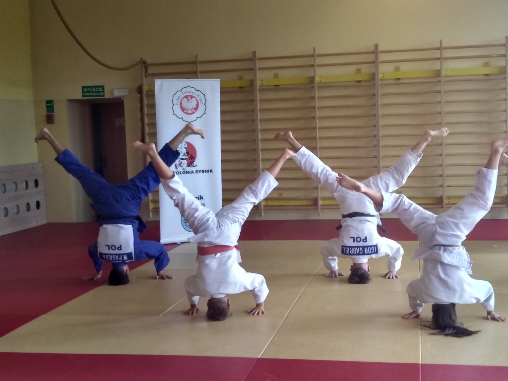 Prezentacja ćwiczeń zawodników judo